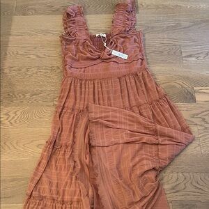 Max Studio Rust Sleeveless Dress